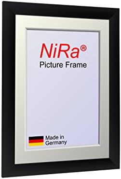 NiRa35 Handmade Picture Frame, made to fit 44 cm x 113 cm (17.3in x 44.5in) picture, Colour: Black Matt, MDF Wood