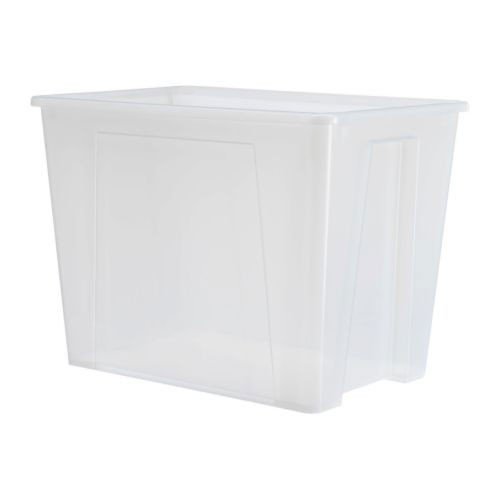 IKEA SAMLA Box 65 Liter; transparent