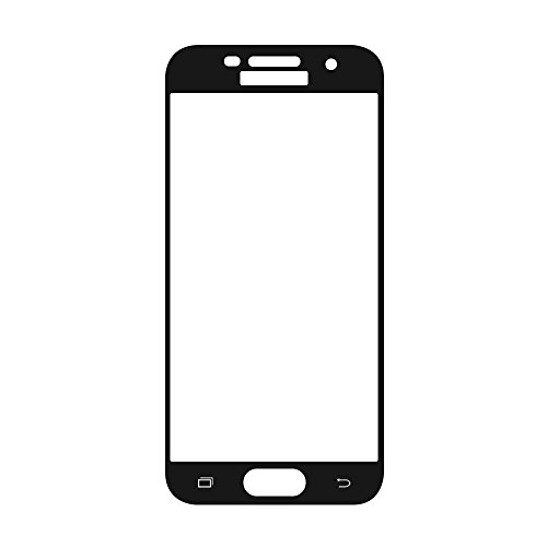 [2 Stück]Samsung Galaxy A5 2017 Panzerglas – EUGO 3D Full Coverage 9H Gehärtetem Glas Schutzfolie Displayschutzfolie Panzerglas – Schwarz - 2