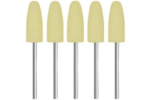 MINIPOWERTOOLS 5x Universal Gummipolierer 'Geschoss' [Ø 10 x 24 mm | extrafein] für Dremel uvm.