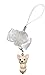 Produktbild Chihuahua (white) [ PetLovers ] Mini Tam Kawaii Süßer Hundeanhänger für Mobiltelefon und Mediageräte (White) TS-2002