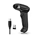 Produktbild Barcode Scanner 1D 2D wireless kabellos usb qr 2 in 1 Handscanner 40m Reichweite automatisches Scannen Deutsche Tastatur - Keliti