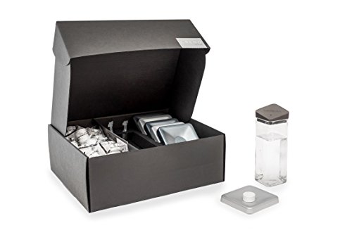 Napkin CREHO NPKHR00802 Set aus Aluminium, Schwarz, 25 x 22 x 9 cm