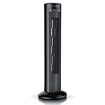 Brandson - Turmventilator mit Fernbedienung | Tower Ventilator | bis zu 45W (Stufe 3) | 80° oszillierend (zuschaltbar) | drei Geschwindigkeitsstufen + 2 Modi + Timerfunktion
