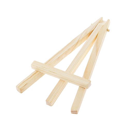 Phenovo Kunst Versorgung Staffelei Mini Holz Tischvitrine Natürliche Handwerk Stehen – 15 * 8cm - 5