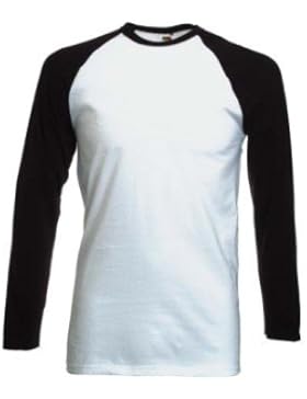 Fruit of the Loom Baseball Langarm ( Longsleeve ) T-Shirt S M L XL XXL