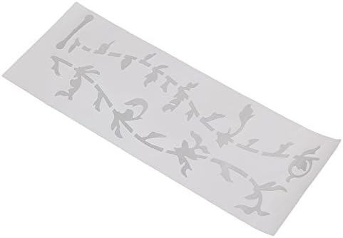 Yibuy Silver Color Fretboard Inlay Sticker Decal with Ultra Thin Trees Pattern for 24 Frets Electric Guitar