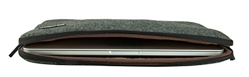 SunSmart Ultra Slim Universal-11.6-Zoll-Notebook Case Schutzhülle Tasche mit Reißverschluss für die bequeme Aufladung für Macbook Pro 11.6 “ / MacBook Air 11.6 “ (schwarz) - 4
