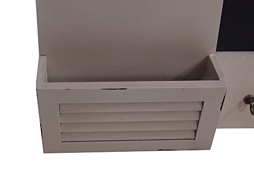 Memoboard „Kolding“ Wandorganizer Uhr Tafel Garderobe Landhaus Stil - 5