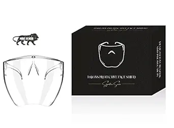 Dayons Polycarbonate Goggle Styled Clear Face Shield for Men and Women - Anti Fog