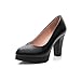 RTRY Frauen Heels Formelle Schuhe Aus Echtem Leder Frühling Herbst Büro & Amp; Karriere Formelle Schuhe Ferse Schwarz 2-In-2 3/4 In Schwarz Us8.5/Eu39/Uk6.5/Cn 40