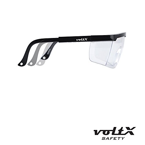 voltX ‚Classic‘ farblose Bifokalschutzbrille (+1,5 Dioptrie) mit Sicherheitskordel CE EN166F zertifiziert - 5