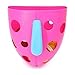 Produktbild ToWinle Kids Baby Bad Tidy Spielzeug Lagerung Organizer Kinder Badezimmer Ablage Korb Kinder Saugnapf Aufbewahrung Organizer Badewannenspielzeug Aufbewahrungsbox (Rosa)