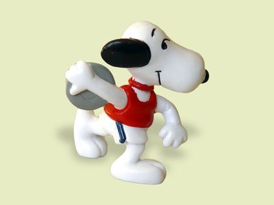 Preisvergleich Produktbild Snoopy als Diskuswerfer Schleich Figur 22272