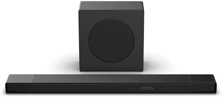 Hisense AX3120Q Soundbar 3.1.2, subwoofer wireless, potenza, 440W, Supporta Dolby Atmos e DTS: X, Bluetooth, HDMI, USB, Ingresso Audio Ottico
