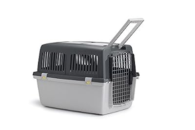 Kerbl Stefanplast - Chien Box de Transport Gulliver Mega - Noir/Gris - taille 5 (81X61X60cm) , Hauteur x longueur x largeur : 60 cm x 61 cm x 81 cm
