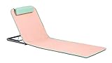 Innov'axe - Clic Clac - Chaise de Plage - Mixte Adulte - Orange (Pamplemousse) - 134 x 48 x 40