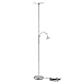 Produktbild LED Deckenfluter dimmbar, Sunllipe LED Stehlampe Standleuchte modern 18W, 3.000K Warmweiß Stehleuchte mit 5W Leselampe und 40.000 Stunden Lebensdauer für Wohnzimmer und Schlafzimmer - 180cm(Silber)