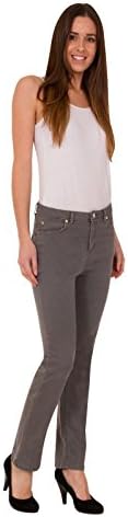 Ex Marks &amp; Spencers 1700 Per Una Roma Rise Slim Leg Stretch Denim Jean - Colour: Light Grey, Size: 18 Leg Length: Standard