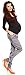 Zeta Ville Pregnancy Maternity Cotton Shiny Fabric Harem Trousers w/ Pockets 040 (UK 12/14, Grey)