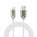 Produktbild Big-Mountain 2.4A Type-C Kabel | USB C Kabel für Typ C Geräte Datenkabel | Zink Legierungs Ultra Dauerhafte Metalldatenlinie für Samsung Note 9 | 1M (Weiß)