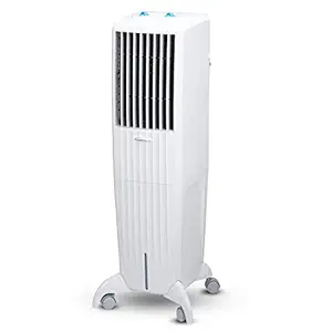 Tower Air Cooler with Honeycomb Pad, Cool Flow Dispenser - 35L, White (Diet 35T)