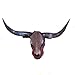 Produktbild JYJTLHS Rinder Kuhschädel Wandbehang Mit Bighorn Biegehörnern - Natürliche Echtrindlederproduktion - Stierkopf Anhänger An Der Wand Montiert - Home Wandbehang Kunst Dekor - 100X110cm