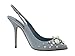 Produktbild Dolce & Gabbana - Damen Schuhe - Pumps Blue Silk Raso Crystal Slingbacks Shoes- EU 39
