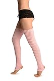 ballet leg warmers knitting pattern 100% Acrylic Baby Pink Stirrup Dance/Ballet Leg Warmers - Leg Warmers - Rosa Calentadores moda Talla unica (90 cm)