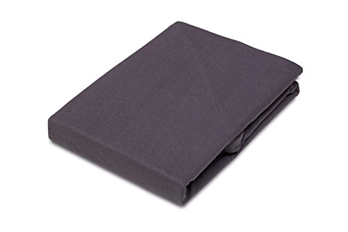 Doppelpack Kissenbezüge Kissenhülle 80×80 cm Anthrazit Baumwolle ÖKO-TEX STANDARD Kissen-Bezug mit Reiß­ver­schluss - 5