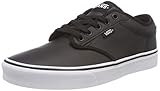 Absatzform: Flach Vans Herren Atwood Synthetic Leather Sneaker, Schwarz ((Classic Tumble) Black/White U0m), 42 EU