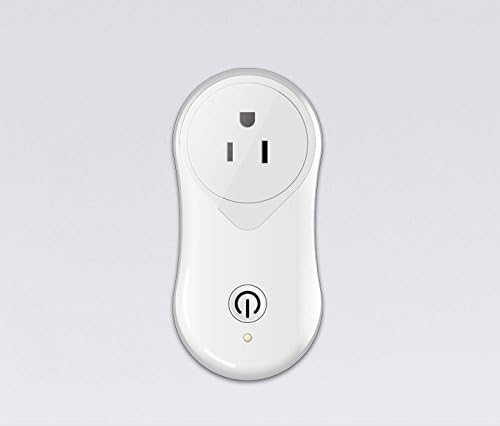 WiFi Smart Plug,Wireless Remote Control Socket,Work with Amazon Alexa and Google Assistant, No Hub Required,Remote Control with Timing Scene Settings Function Smart Socket,Free iOS/Android App,Hrtc