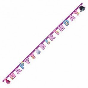 Trolls "Happy Birthday" Gestanzte Girlande