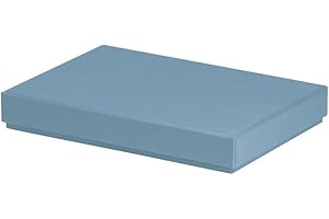 Rössler Papier 13521453151 - Boxline Carton rectangulaire, adapté au format A5, Denim, 1 pièce