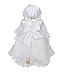 Cinda Girls Christening Gown with Bonnet and Cape White 18-24 Months