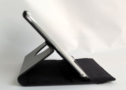 inShang Hülle für Apple iPad air ipad 5 ipad air1 ipad air (2013-2014 released), Edles PU Leder Tasche Hülle Skins Etui Schutzhülle Ständer Smart Case Cover für Tablet iPad air 1, Super Automatische Einschlaf-/Aufwach funktion, 360 Grad rotierende Schutzhülle mit Standfunktion + inShang Logo hochwertigen Stylus Eingabestift Stift - 3