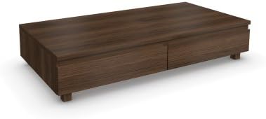 Jitona Jazz 2-Drawer Coffee Table, Wood, Walnut