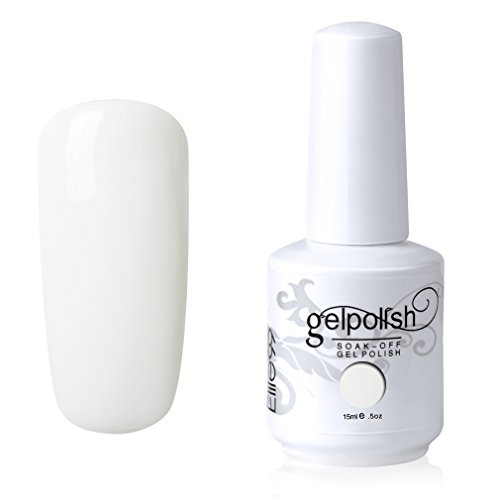 Elite99 UV LED Gel Nail Polish Nail Art Soak Off Varnish Manicure 15ml White 003