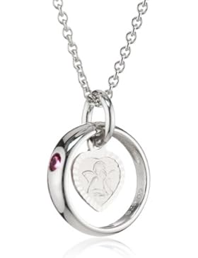 Xaana Kinder und Jugendliche-Anhänger + Kette 925 Sterling Silber rhodiniert Rubin 3-38 cm rot AMZ0304