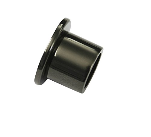 Gardinia 31036 Wandlager für Gardinenstangen, Serie Chicago, Durchmesser 20 mm, schwarz