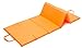 Produktbild WOHNLING ® Gepolsterte Strandmatte Smari 160 cm Orange Strandmatratze mit Tragegriff Reise Strandliege Urlaub faltbar Gästebett pop up Notbett Klappmatratze Liege für Strand Liegematte Gästebett Campingmatratze