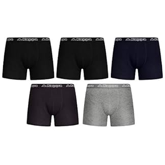 Kappa Calzoncillos De Boxer Pantalones Cortos Negro Mezcla De