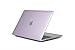 Produktbild elecfan MacBook Air 12 Zoll Hülle, Crystal Clear Transluzente Hartplastik Schutzhülle, Leichte Abdeckung für Apple MacBook 12"(A1534 Neueste Version 2017/2016/2015), Violett