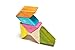 6 Piece Tegu Pocket Pouch Prism Magnetic Wooden Block Set, Tints