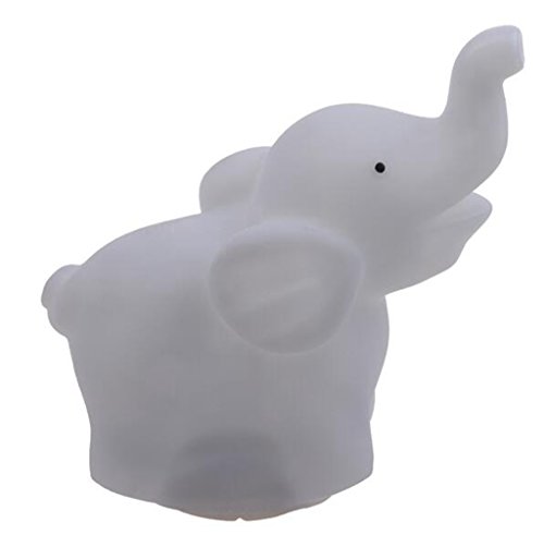 edealing (TM) 2er Pack kreative nette Elefant führte Nachthelle Farben geändert romantisches Geschenk für Haus Hochzeitsdeko - 5