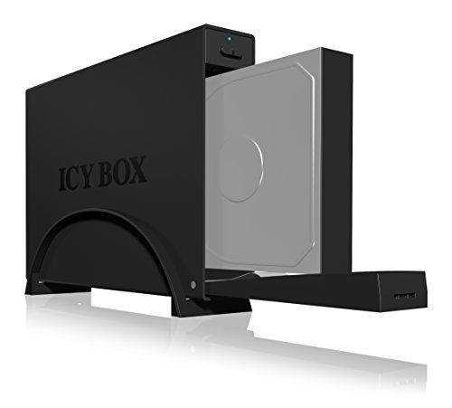 Icy Box IB-366StU3+B Externes Gehäuse für 3,5″ (8,9 cm) SATA HDD mit USB 3.0 Anschluss (UASP), SATA III, EasySwap, Schwarz - 2