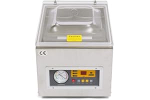 BURUIYOTEN Stainless Steel Vacuum Machine Automatic Industrial Sealer - Chamber Vacuum Sealer for Food and Table Packing
