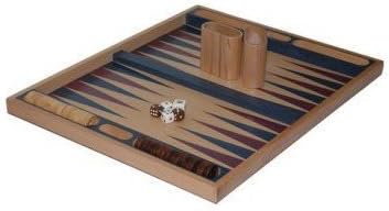 Non-folding Backgammon Set, Blue, 19" by Getting Fit