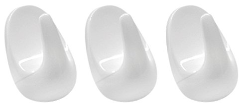 Fackelmann Klebehaken Tecno, Kunststoff, weiß