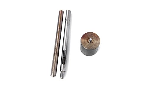 3er set: Stanzen Set, Hohl Loch Stanze, und 100 Stück von 3mm Ösen – Tülle und Scheiben Einstellwerkzeug Set Für für Bekleidung, Lederhandwerk und Scrapbooking – Silbern - 2